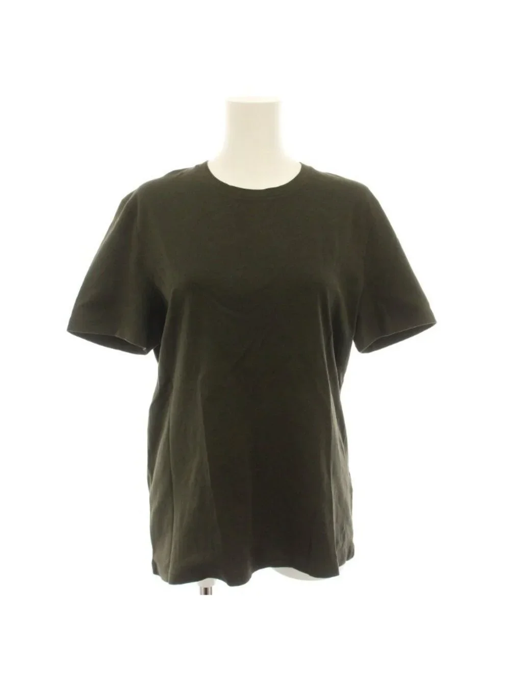 Louis Vuitton T-Shirt Crew Neck Short Sleeve Monogram Embroidery S Khaki Mhjr